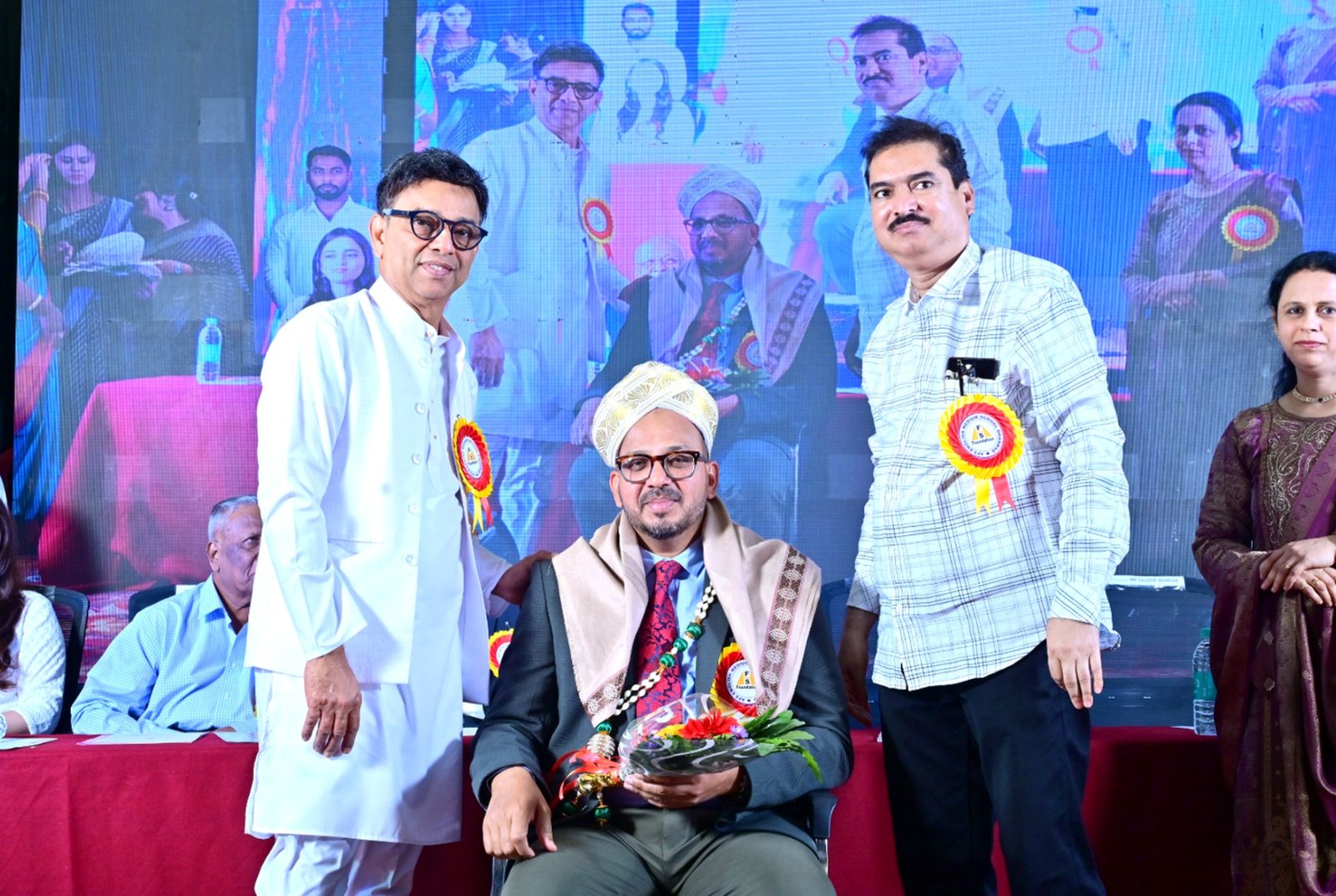 Felicitation at Annual School Program