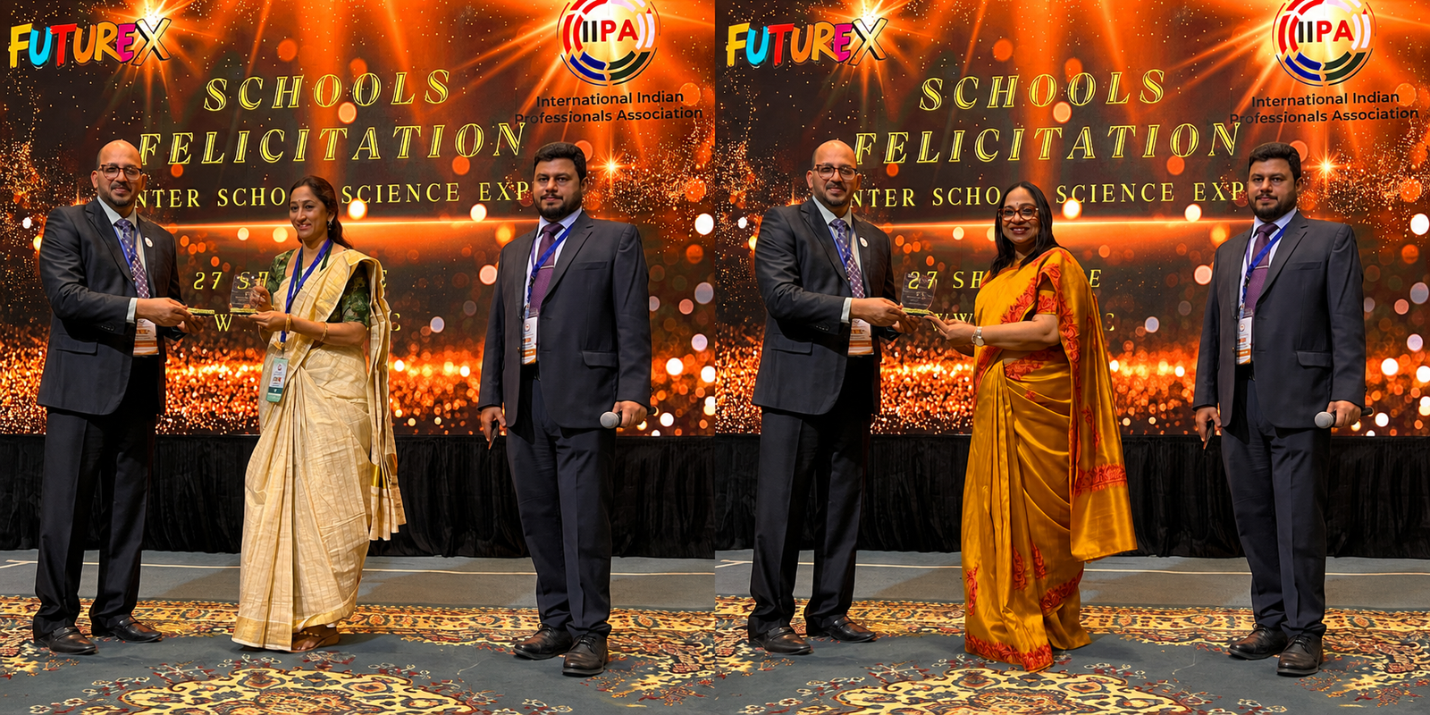 Felicitation of Principals of Yara & Aliya International Indian Schools, Riyadh